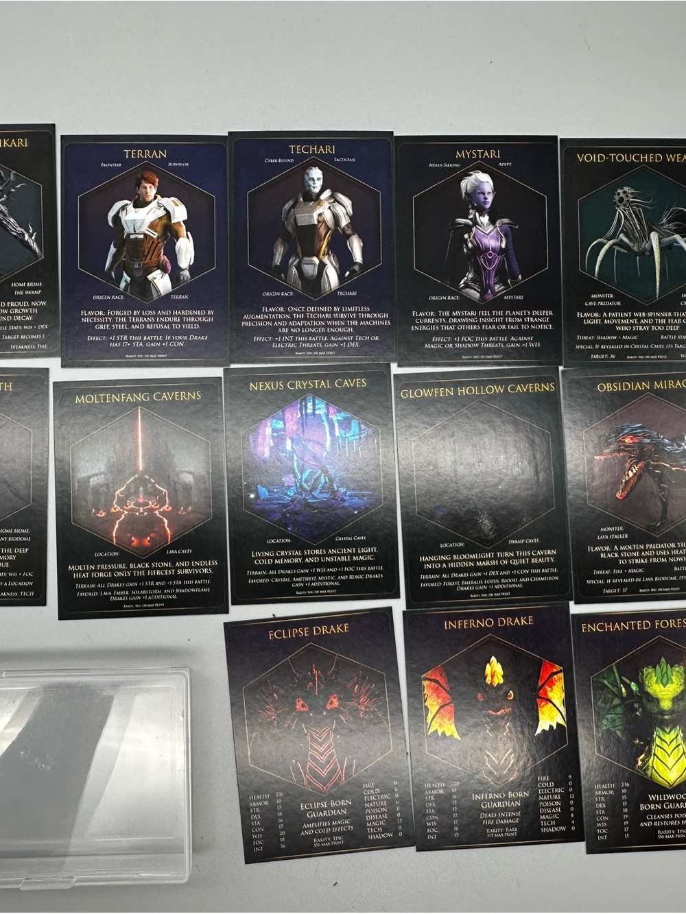 Galactic Realms Quest for the Forgotten TCG 13 Card Lot PAX West 2024 Alpha